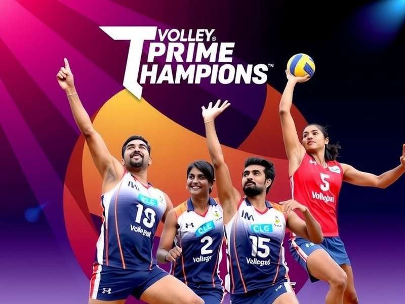Volley Prime Champions - India's Favorite Volleyball Game Volley Prime Champions Game Banner featuring Indian players in action